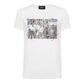 Elegant White Cotton Logo Tee
