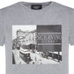 Elegant Gray Cotton Blend T-Shirt