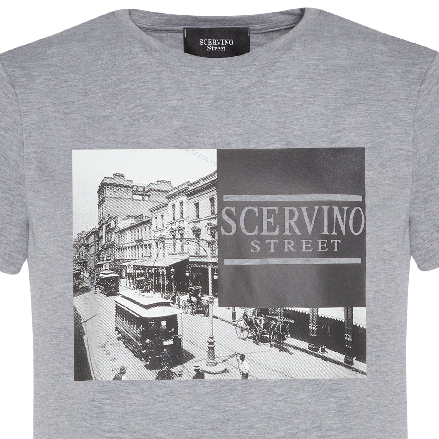 Elegant Gray Cotton Blend T-Shirt