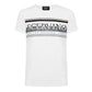 Elegant White Cotton Tee with Logo Accent