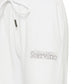 Elegant White Stretch Trousers with Strass Logo