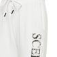 Chic White Stretch Cotton Trousers
