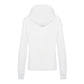 Elegant White Hooded Sweatshirt with Strass Logo