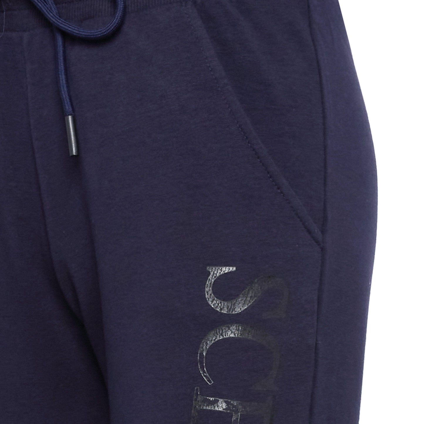 Elegant Stretch Cotton Trousers in Chic Blue