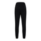 Chic Black Stretch Trousers with Strass Logo