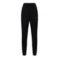 Chic Strass Logo Black Stretch Trousers