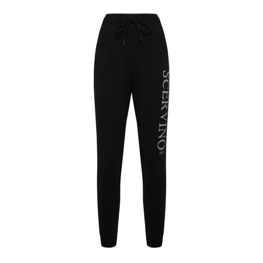 Glitter Logo Stretch Cotton Trousers