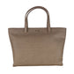 Elegant Brown Vitello Leather Handbag