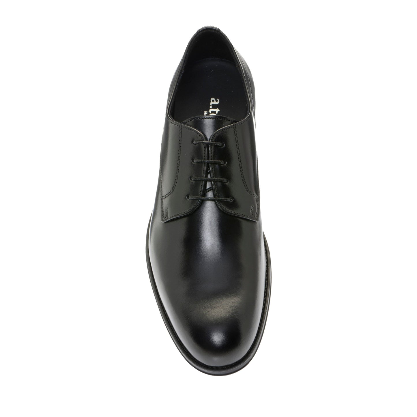 Elegant Black Leather Derby Shoes