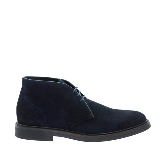 Elegant Navy Leather Clark Shoes