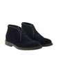 Elegant Navy Leather Clark Shoes