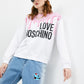 Chic Pink Round-Neck Sweatshirt