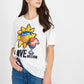 Chic Logo Cotton Tee in Elegant White