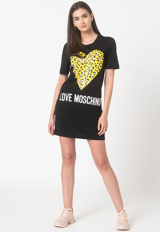 Chic Black Dress with Signature Front Design