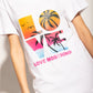 Chic Summer Love Logo White Dress