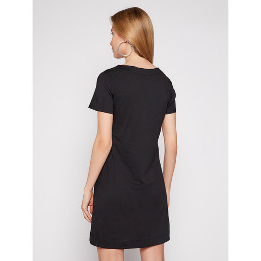 Chic Heart Print Cotton Dress