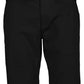 Sleek Black Cotton Blend Shorts