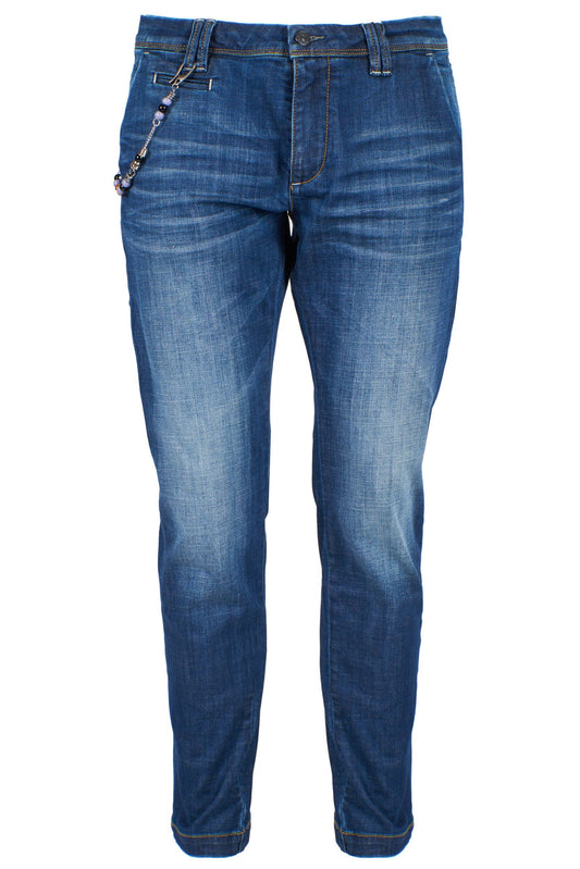 Trendy Tapered Fit Blue Denim Jeans