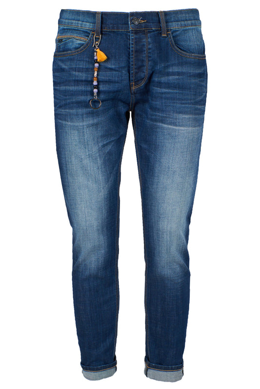 Sleek Blue Slim Fit Denim Jeans