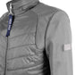 Sleek Gray Wind Jacket with Logo Embellishment
