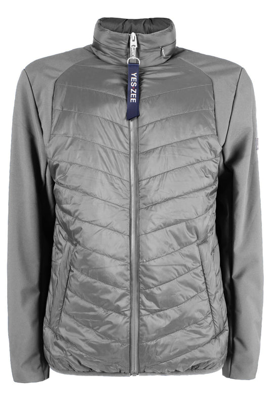 Sleek Gray Wind Jacket with Logo Embellishment
