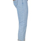 Chic Light Blue Denim with Shimmer Detail