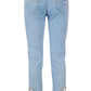 Chic Light Blue Denim with Shimmer Detail
