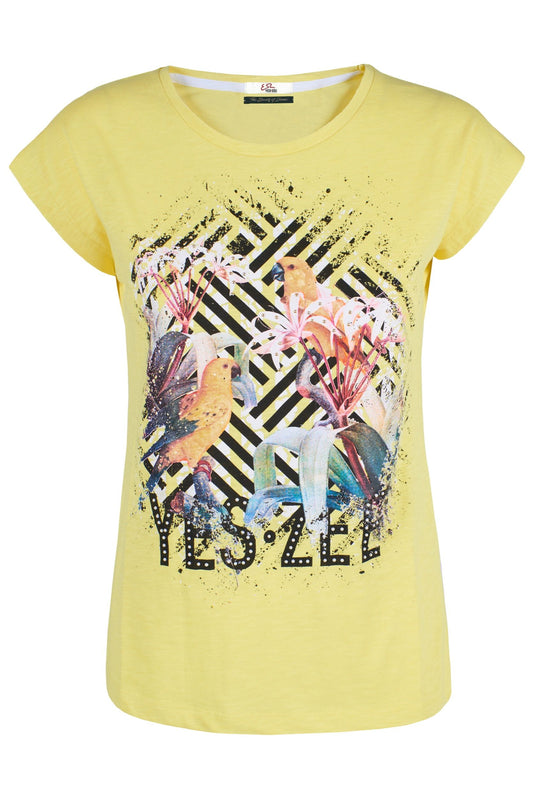 Sunshine Yellow Regular Fit Fashion Tee