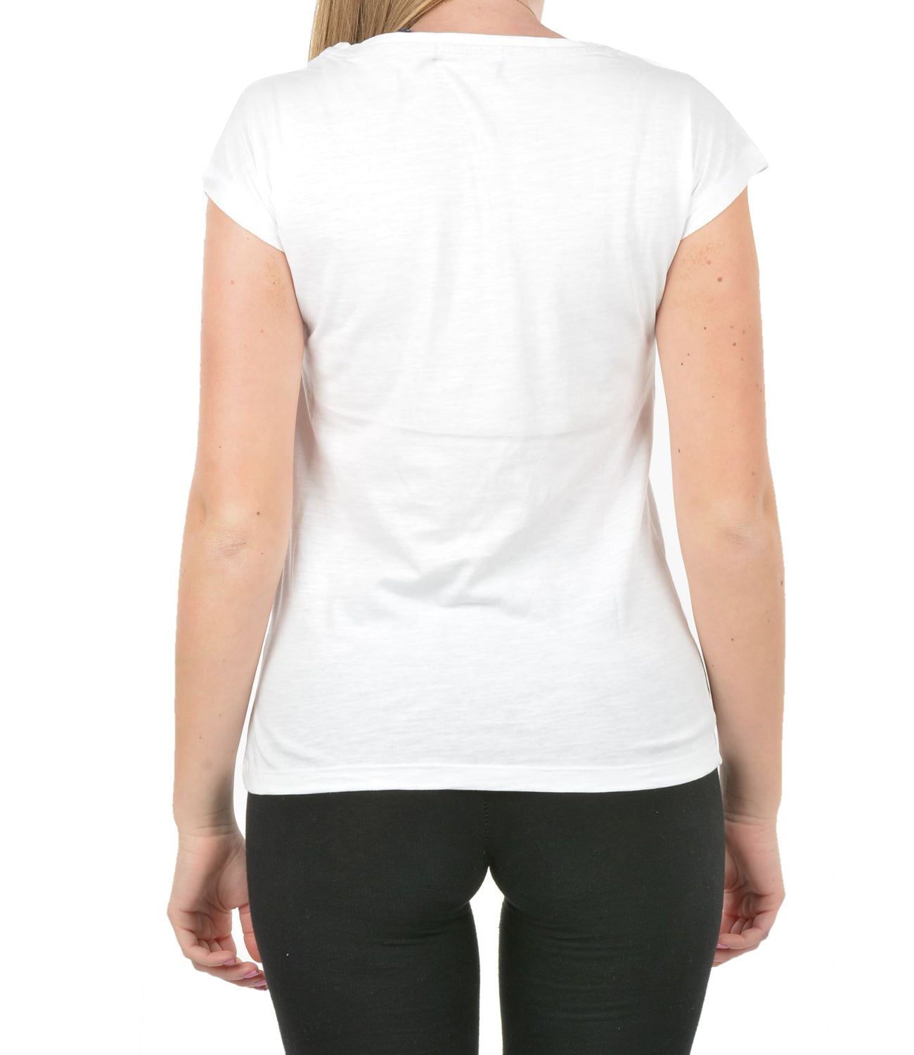 Chic White Tee with Signature Design