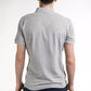 Sophisticated Gray Cotton Polo for Men