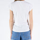 Elegant Capri Design White T-Shirt for Women