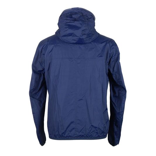 Chic Blue Polyamide Jacket with Hood
