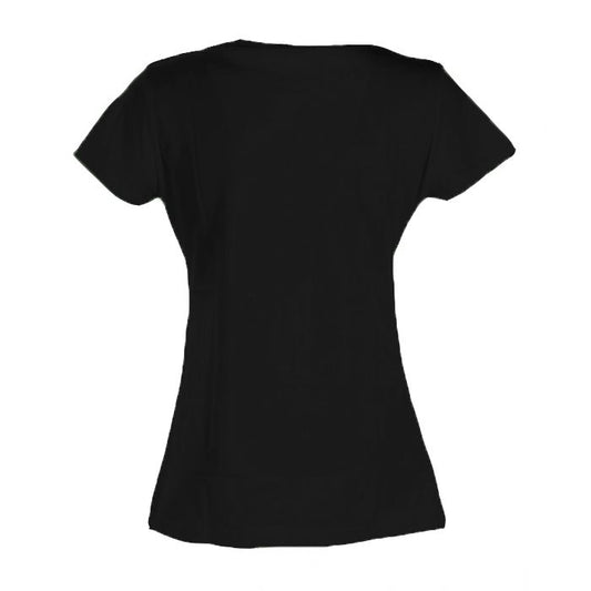 Chic Cotton Tee with Brass Detailing