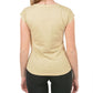 Beige Tiger Print Tee with Brass Accents