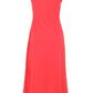 Elegant Pink Cotton Dress with Logo Accent