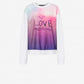 Chic Fogged Glass Effect Logo Sweatshirt