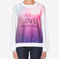 Chic Fogged Glass Effect Logo Sweatshirt