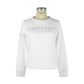 Chic Cotton Blend Sweatshirt with Brass Accent