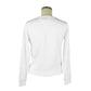 Chic Cotton Blend Sweatshirt with Brass Accent