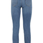 Chic Imperfect Blue Stretch Cotton Denim