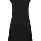 Elegant Black Logo Cotton Dress