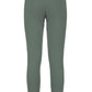 Chic Green Stretch Sweatpants with Brass Accent