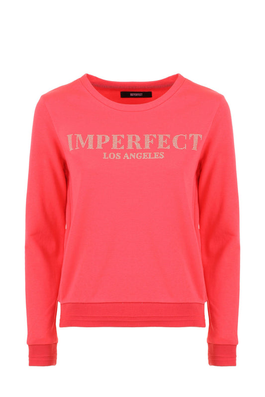 Chic Cotton Blend Pink Sweatshirt