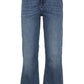 Chic Studded Waist Blue Denim