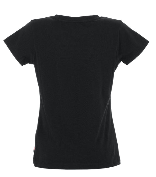 Chic Black Cotton Blend Tee