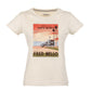 Chic White Cotone Tee with Front Design