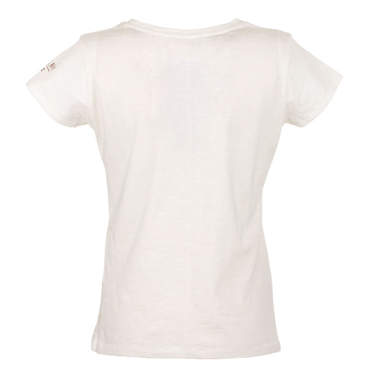Elegant White Cotton Tee For Stylish Comfort