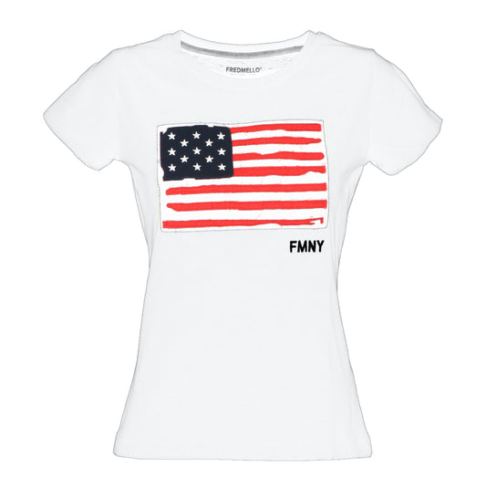 Star-Spangled Chic White Tee