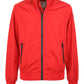 Chic Red Concealed Hood Men's Jacket