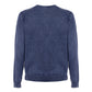 Men's Cotton V-Neck Sweater in Blue